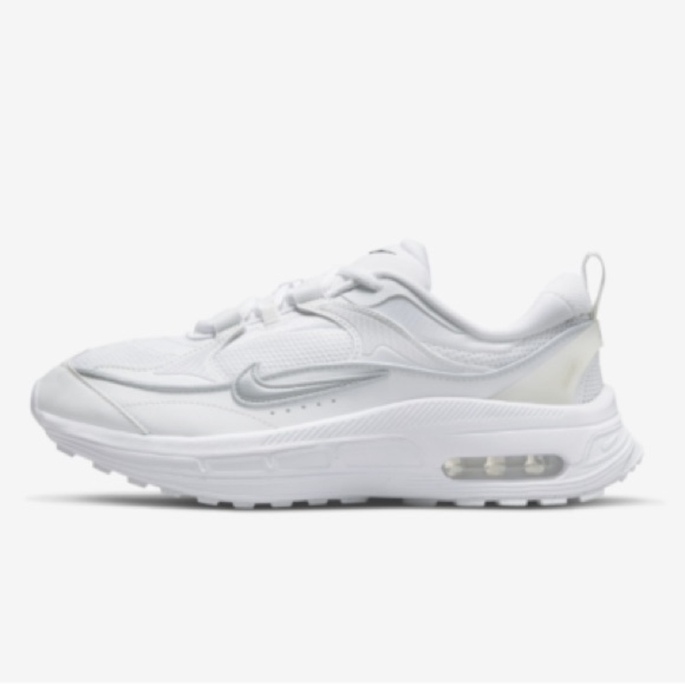 Nike White and Silver Athletic Shoes